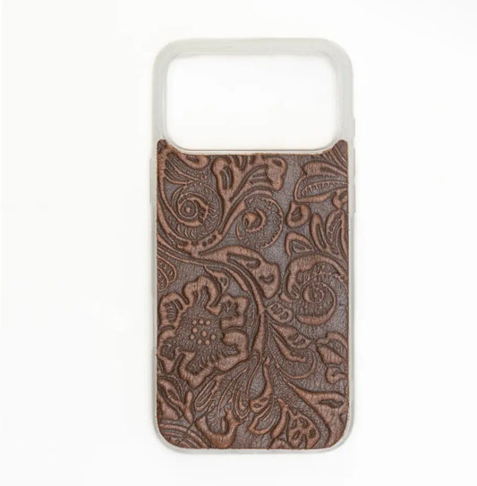 Embossed Leather Phone Case (17 Pro-Max IPhone)