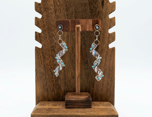 Swirl Studded Earrings