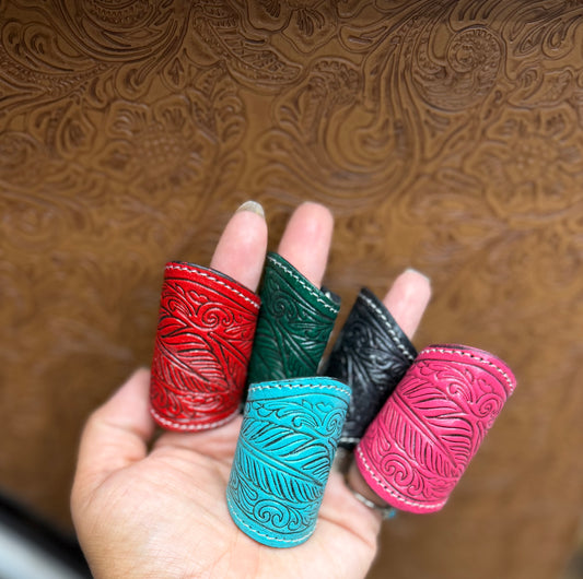 Tooled Leather Cinch