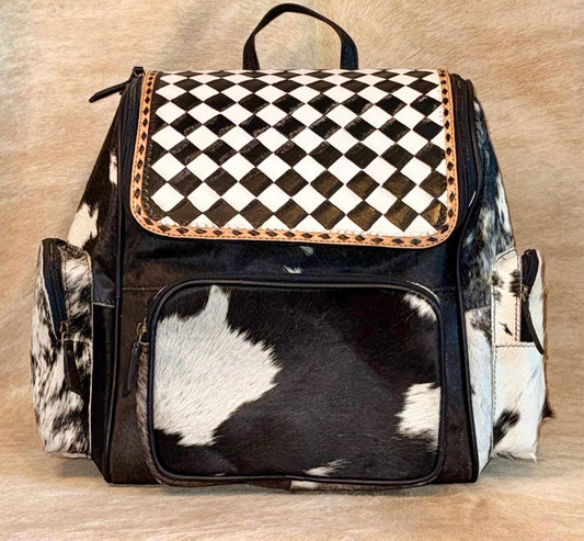 Emma Backpack/Black&White
