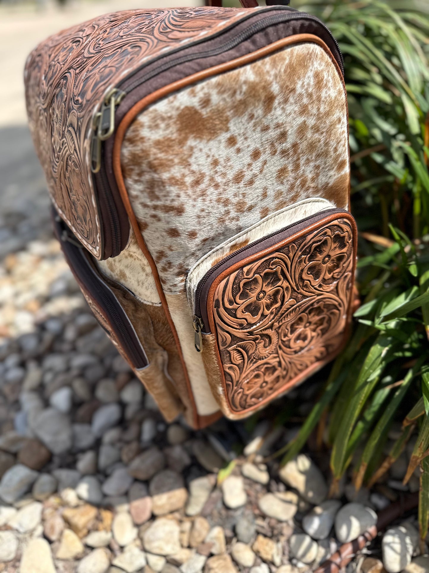 Tooled Tejas Rolling Backpack