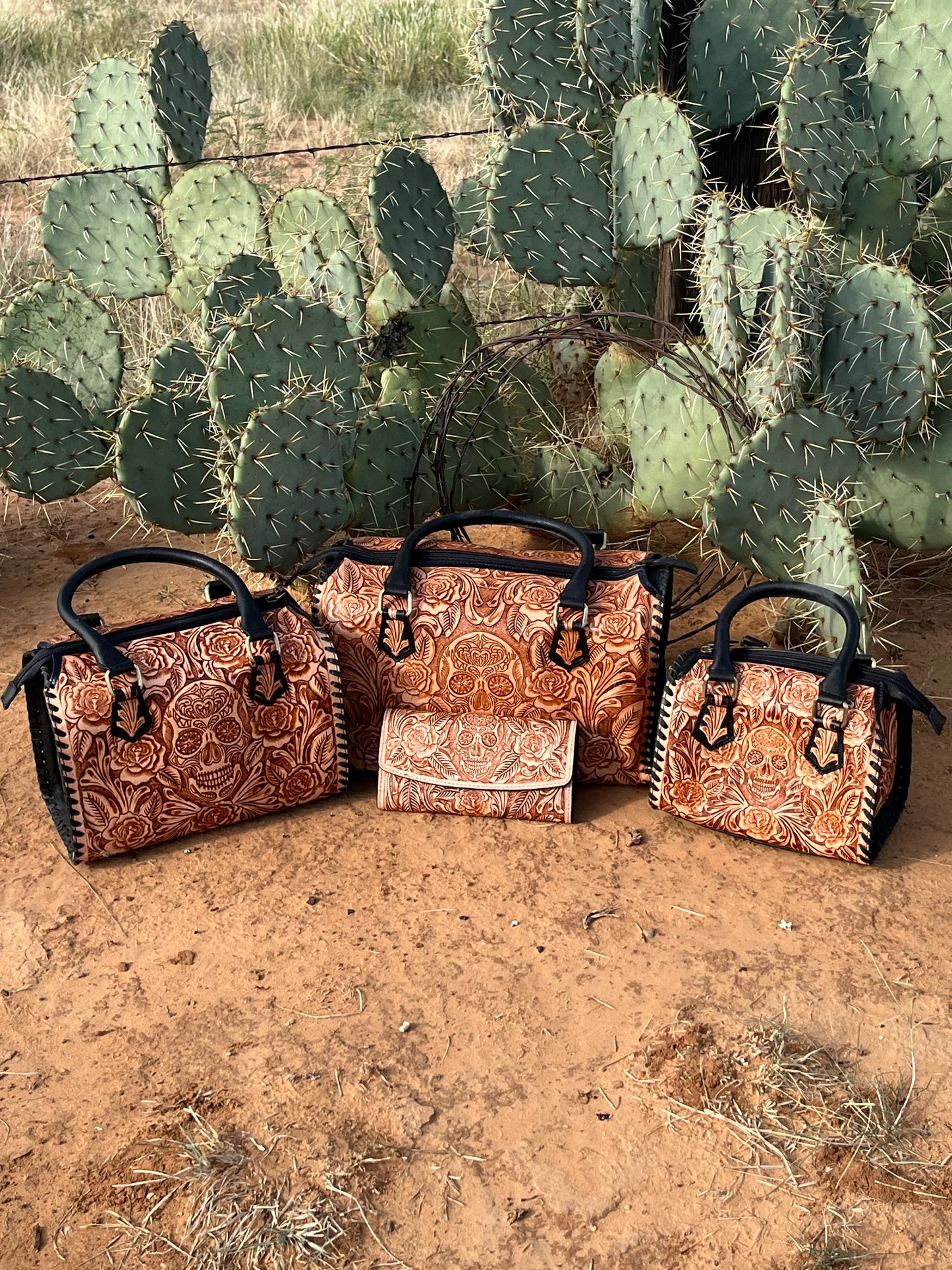 Bone & Briar Speedy Hand tooled Handbag