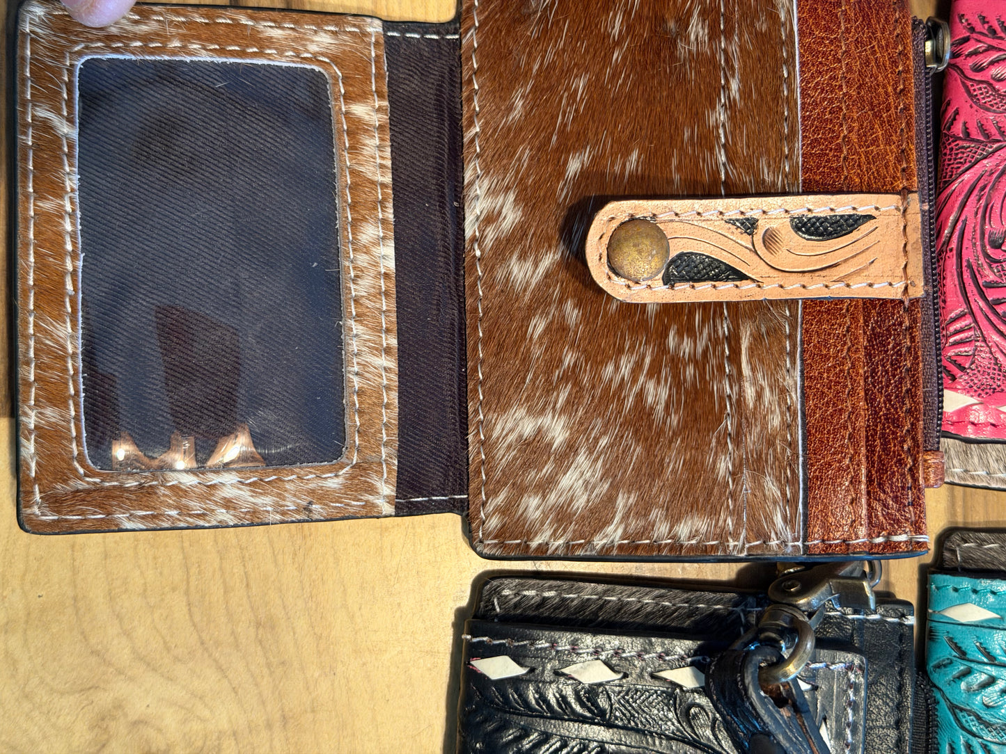 Tooled Card Holder Wristlet