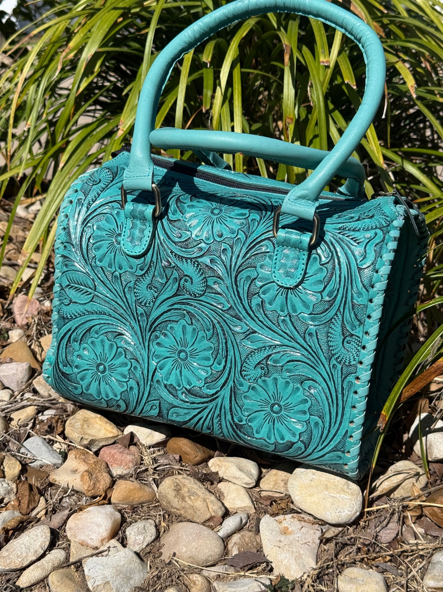 Turquoise Tooled Speedy (Medium)