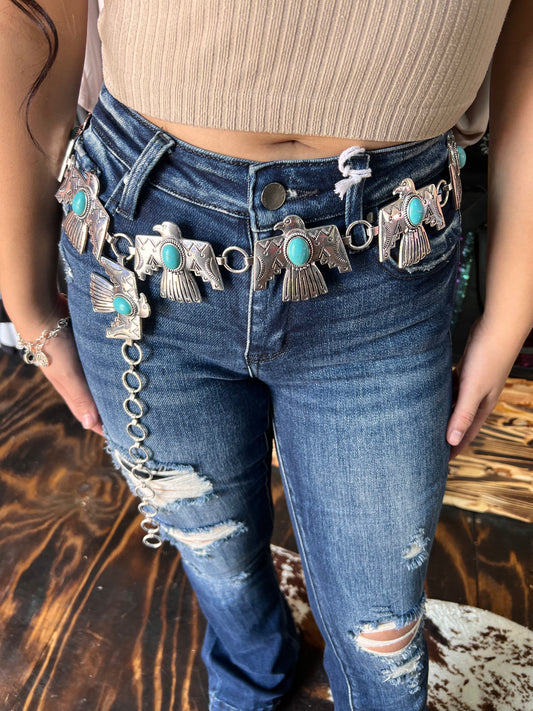 Concho Thunder Bird Belt